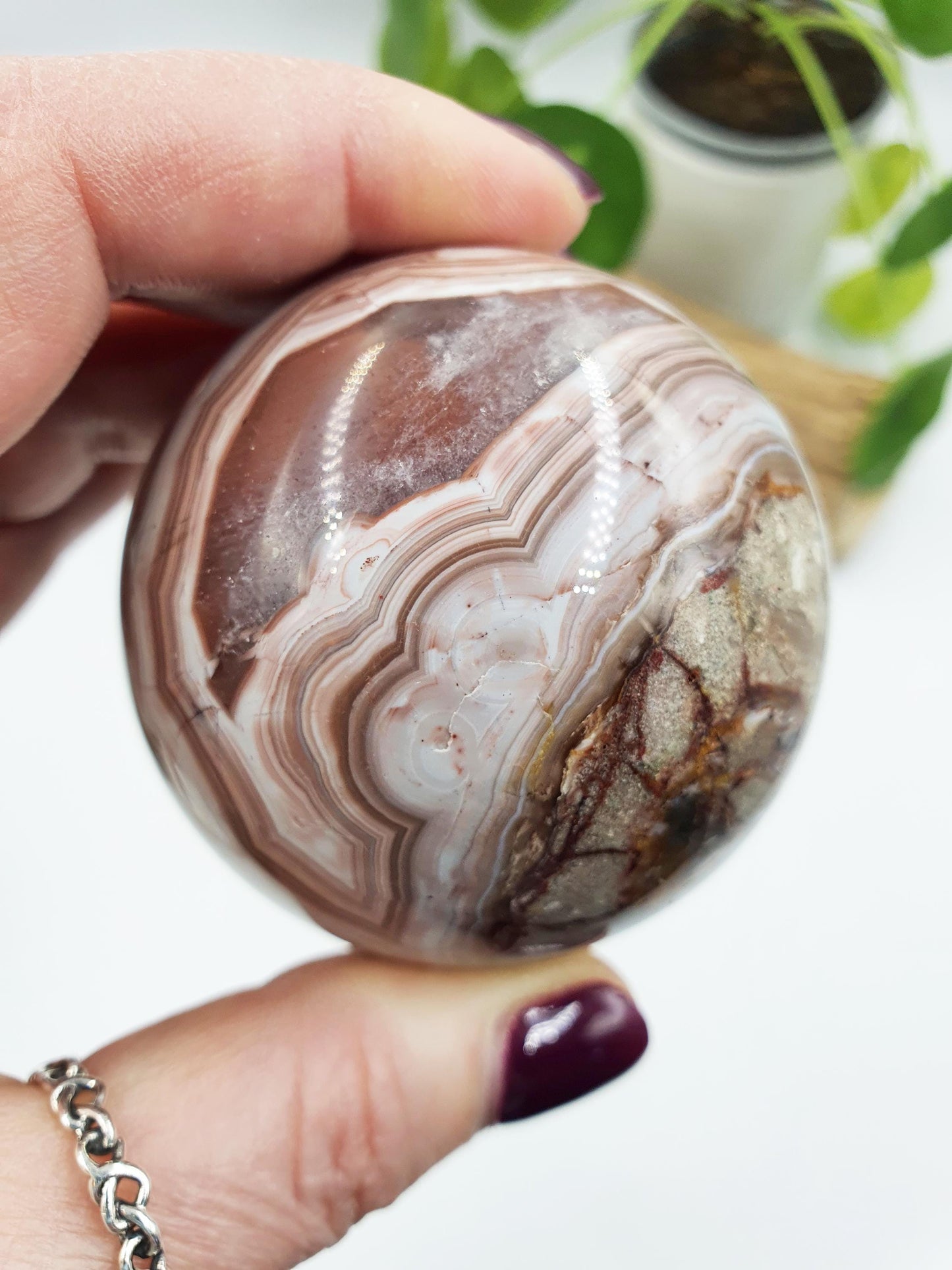 Amethyst Agate Sphere