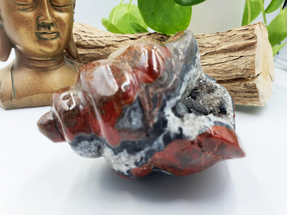 Warring States Red Agate Crystal Shell