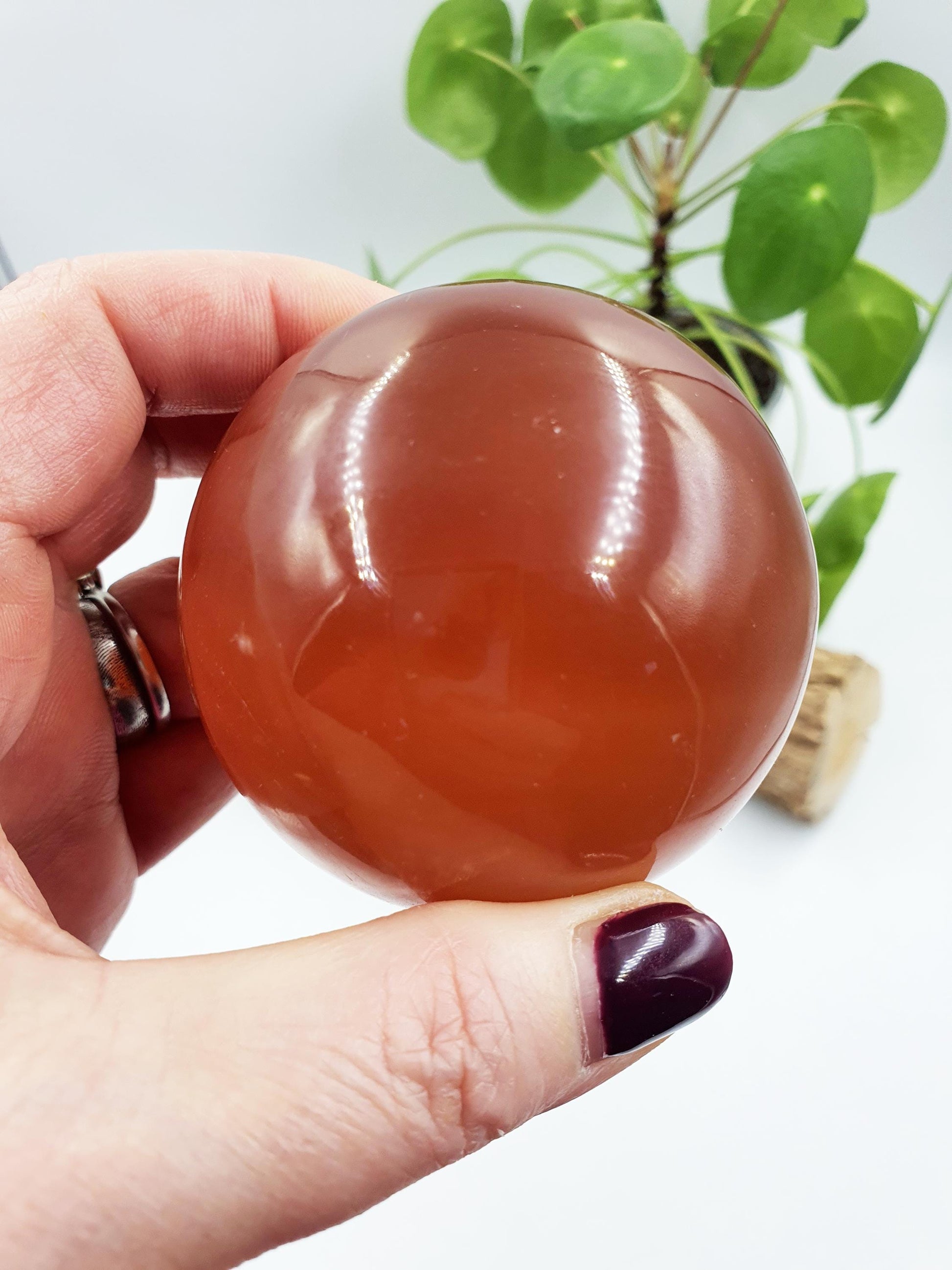 Large Honey Calcite Sphere