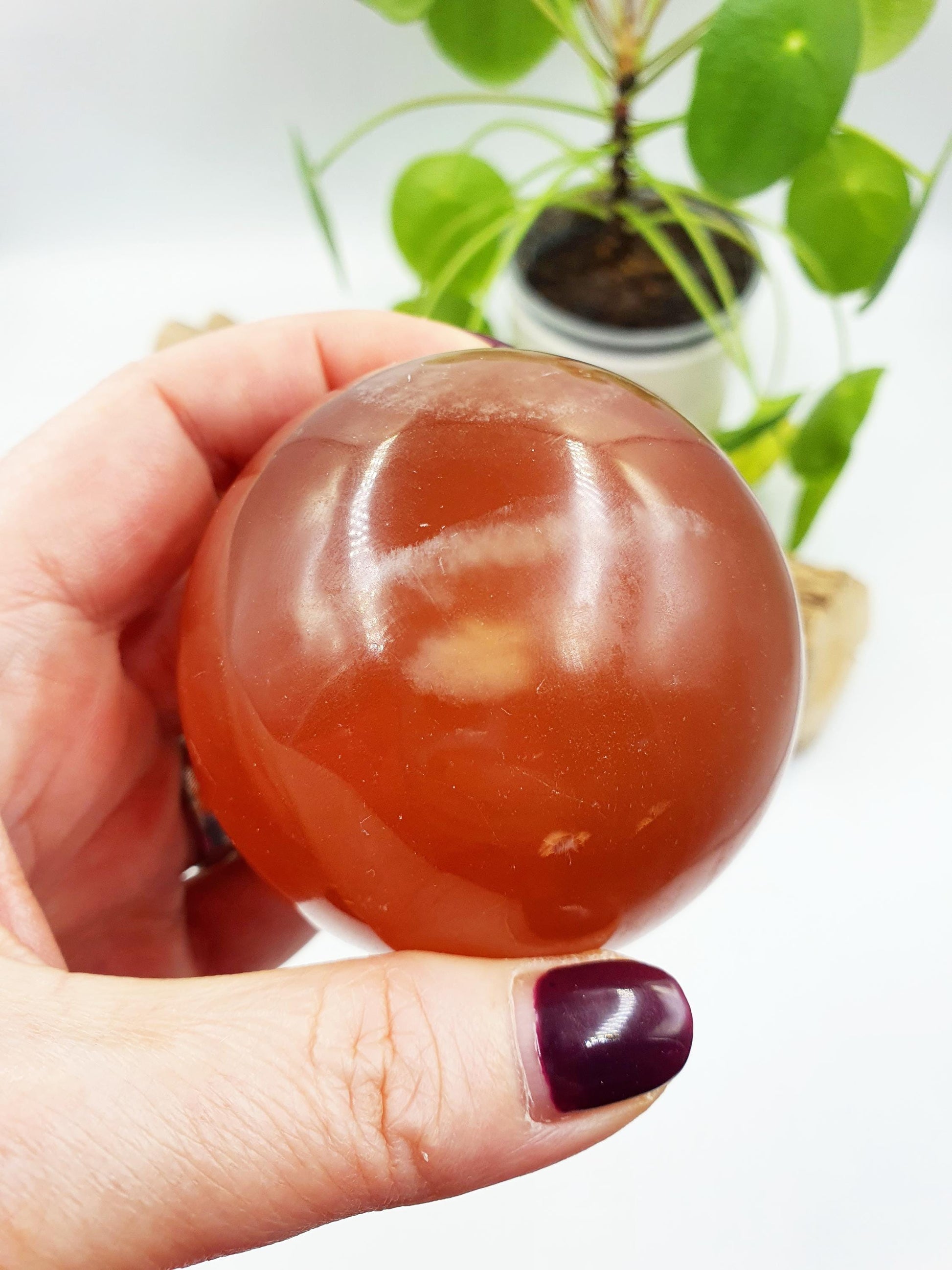 Large Honey Calcite Sphere