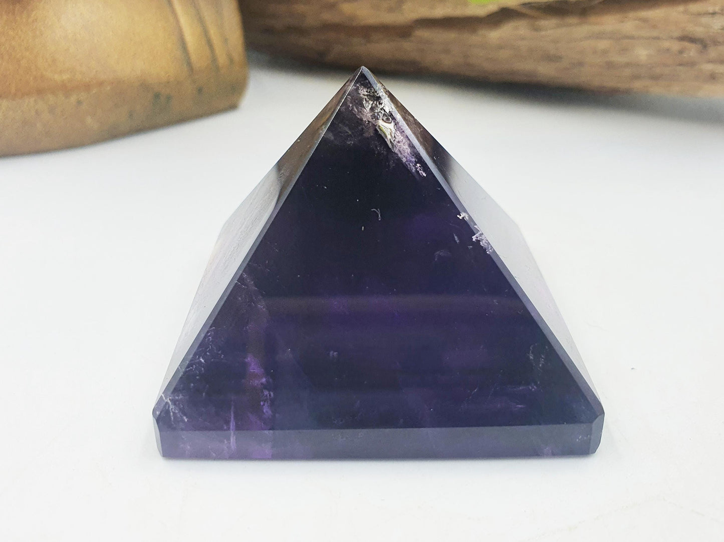 High Grade Amethyst Pyramid with lots of rainbows