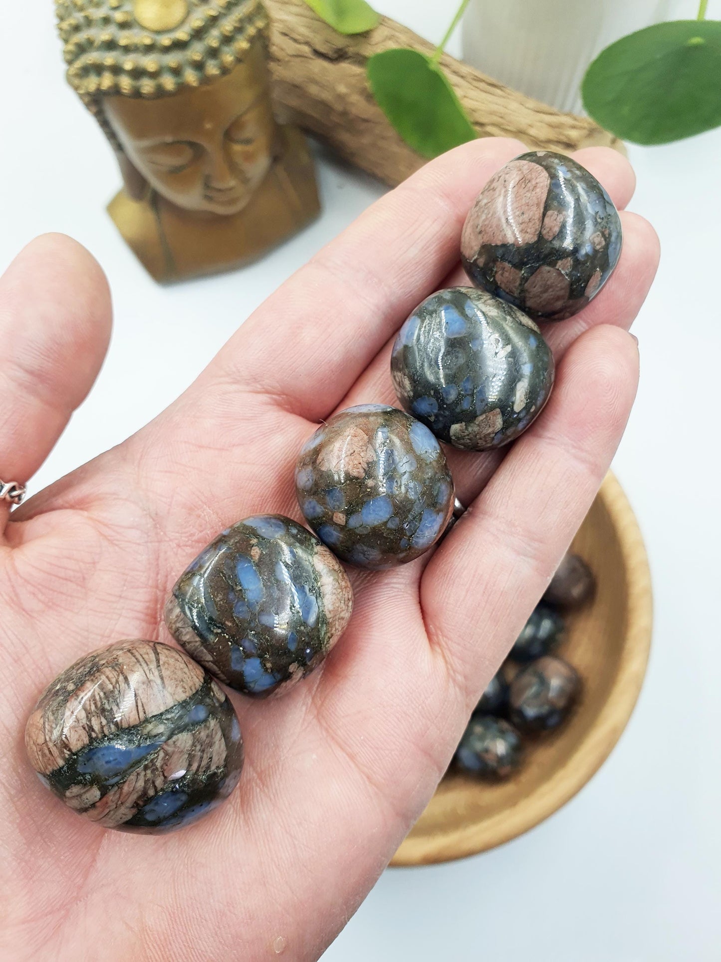 Que Sera (Llanite) Tumbles / Que Sera Tumble Stone / Llanite Tumble / Pocket Crystal / Grid Crystal
