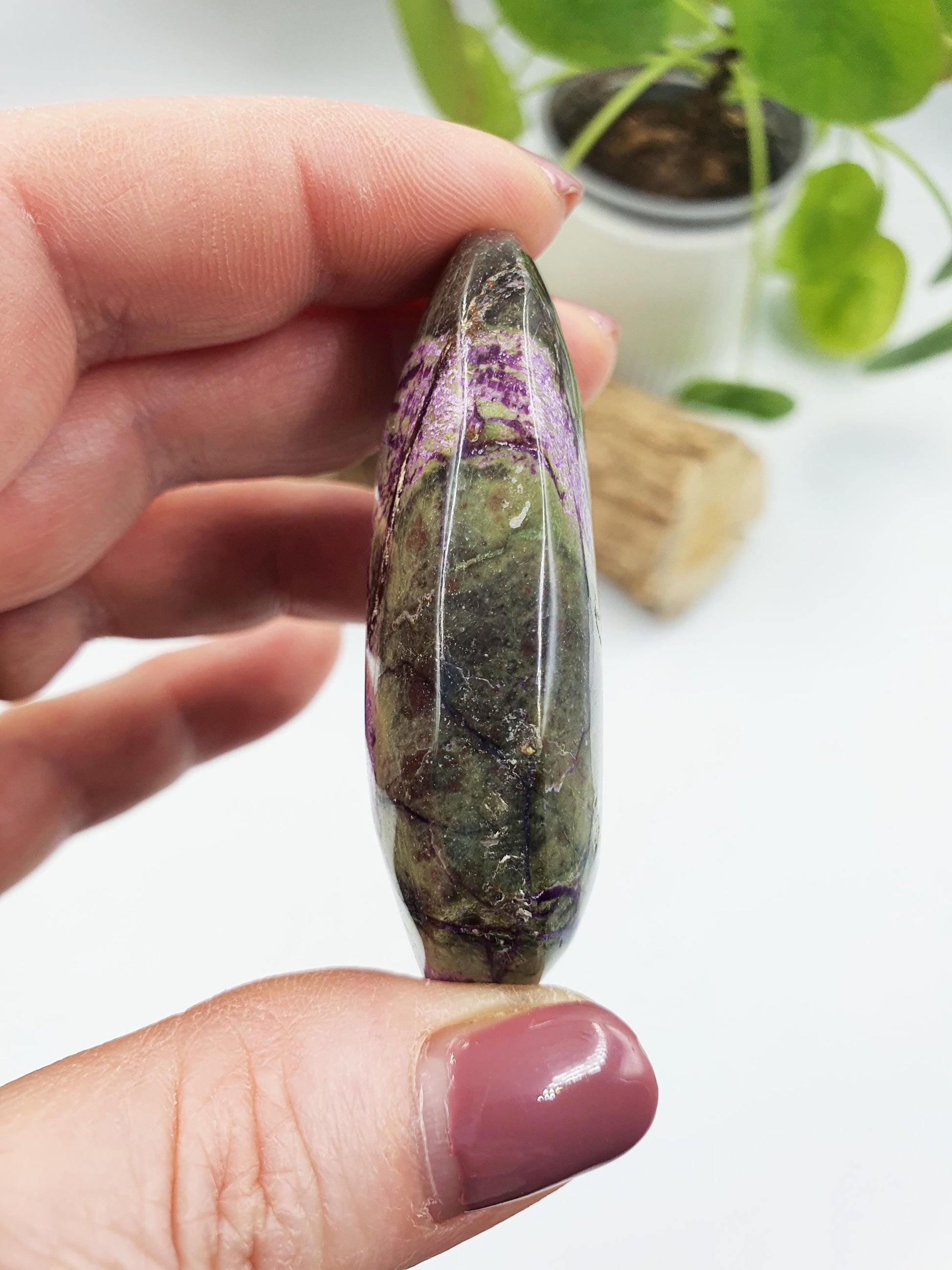 Beautiful Atlantasite Palm / Atlantasite Palm Stone / Collectors Crystal Palm / Reiki Crystal Palm / Meditation Stone - 45g