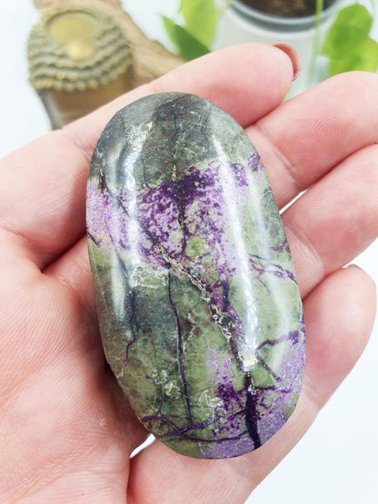Beautiful Atlantasite Palm / Atlantasite Palm Stone / Collectors Crystal Palm / Reiki Crystal Palm / Meditation Stone - 45g