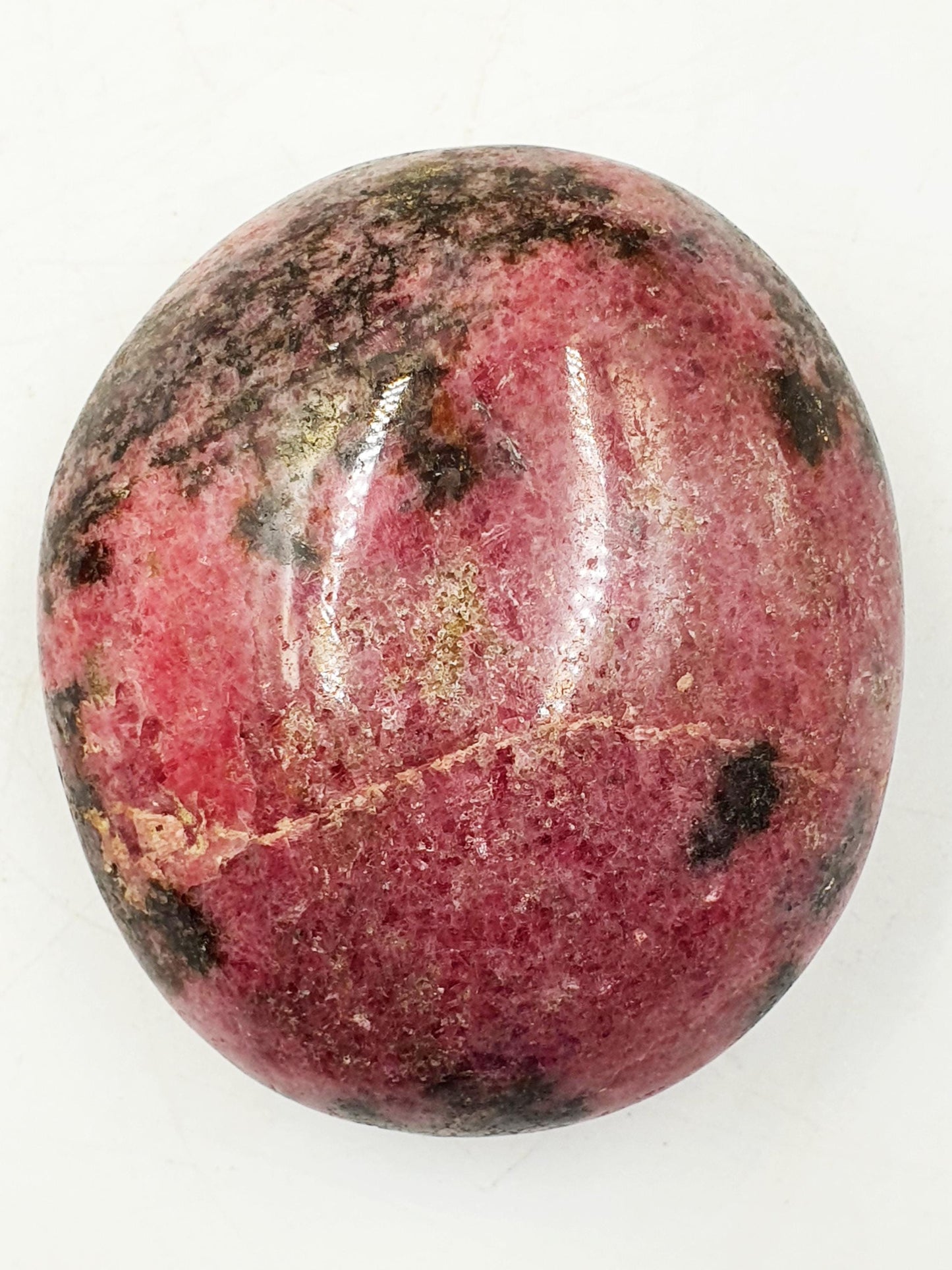 Large Rhodonite Palm Stone