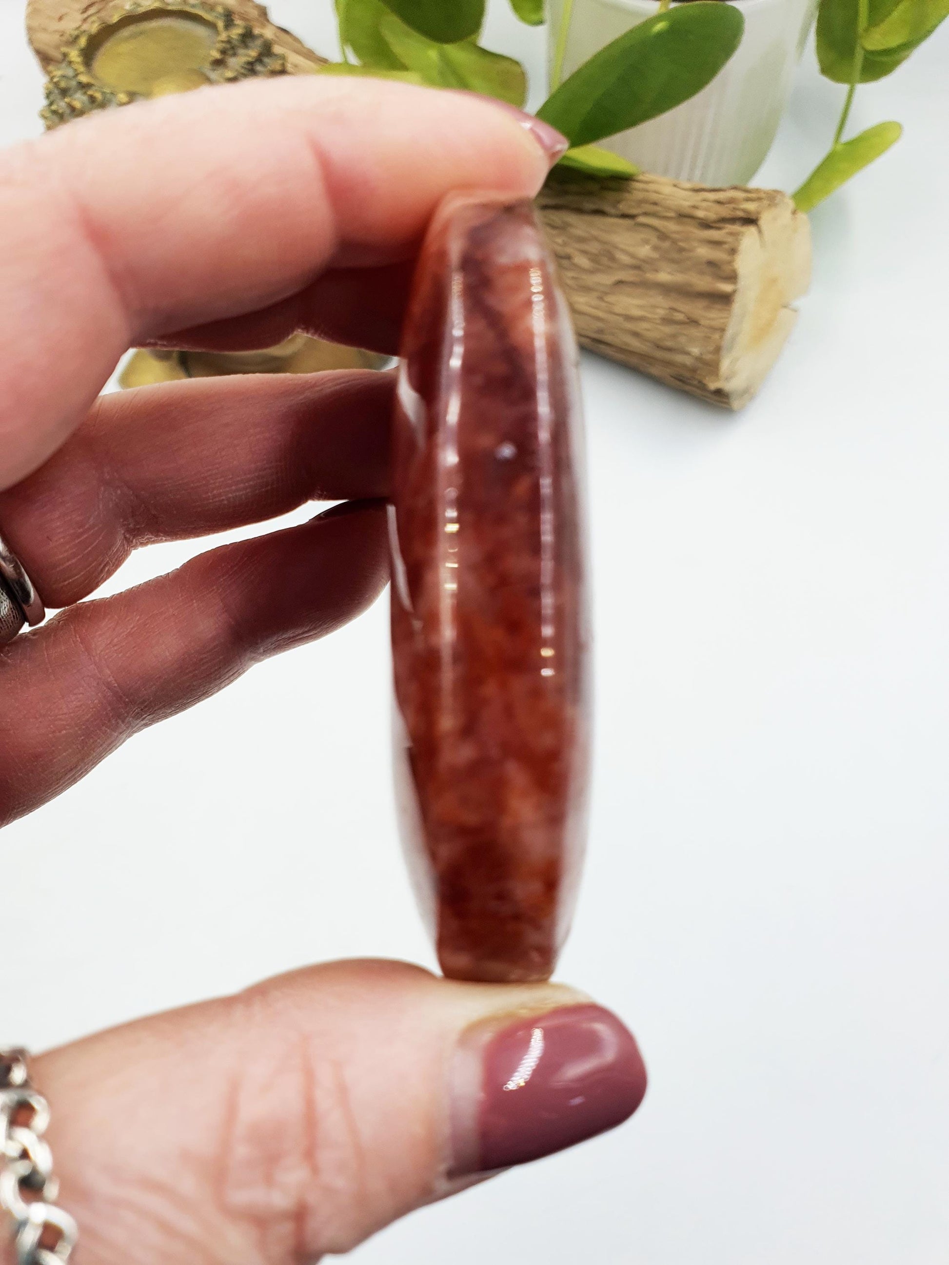 Large Fire Quartz Palm