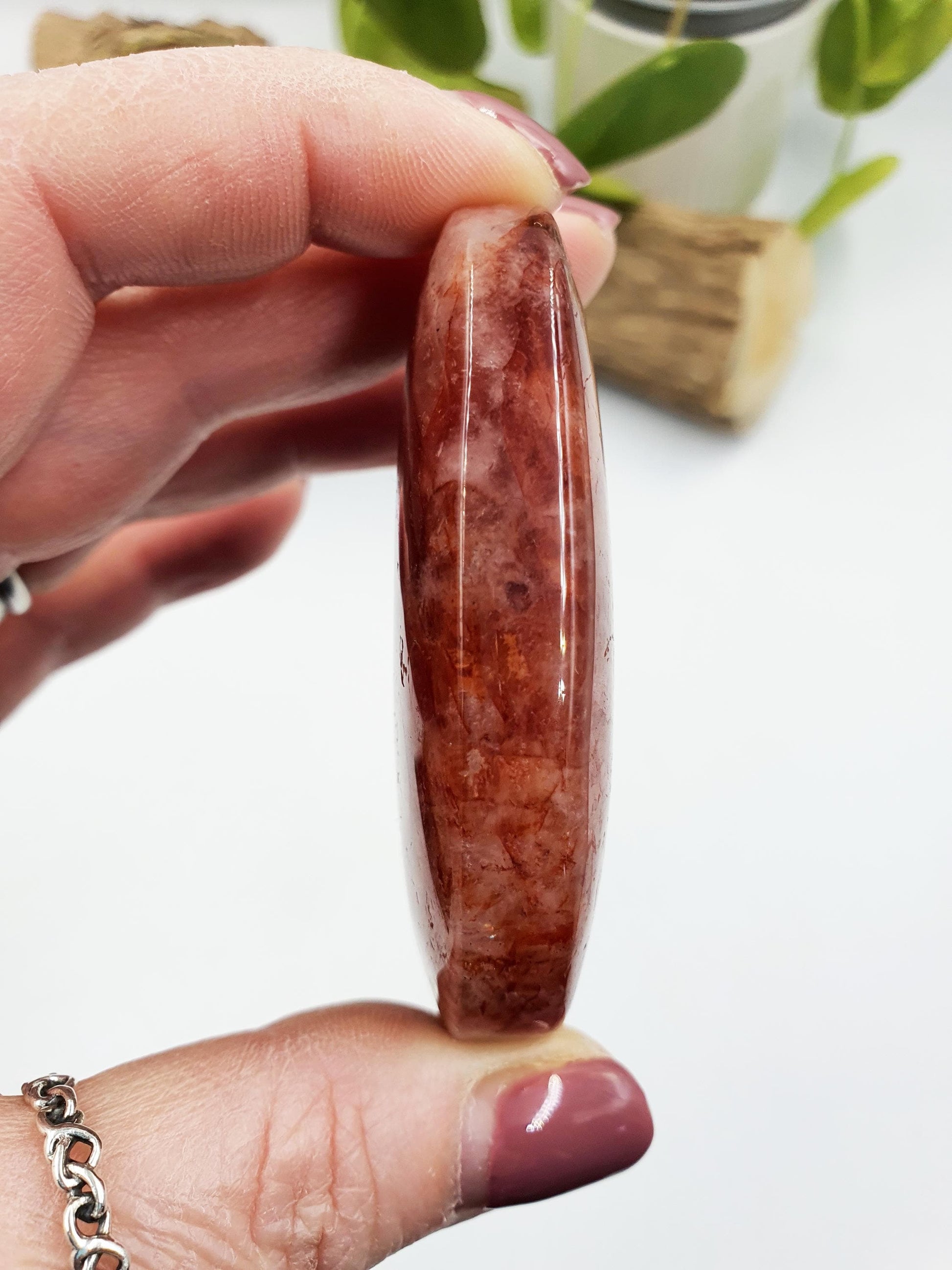 Large Fire Quartz Palm