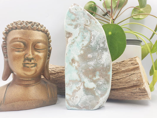 Large Blue Aragonite Freefrom