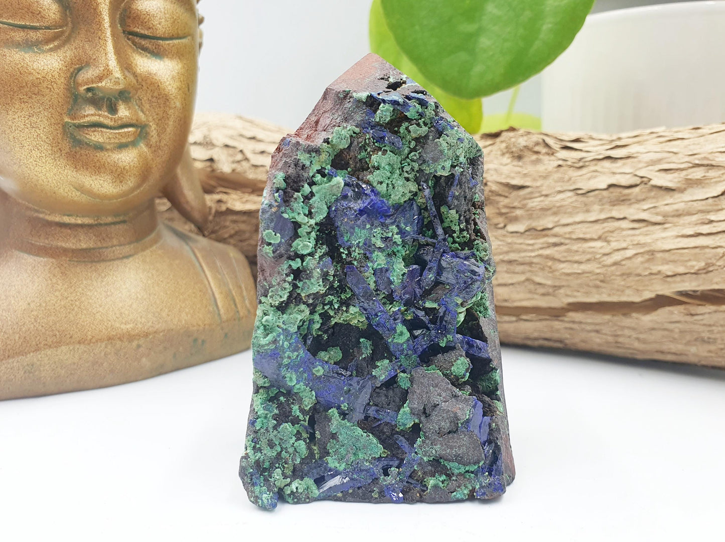 Large Sparkly Raw Azurite Tower