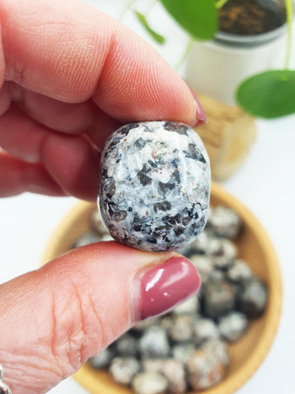 Yooperlite Tumbles / Yooperlite Tumblestone / UV Reactive Tumbles / Pocket Stone / Grid Crystal