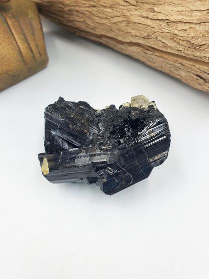Zambian Black Tourmaline Specimen / Rare Tourmaline Specimen / Raw Tourmaline Specimen / Rare Raw Crystal / Raw Specimen - 92g