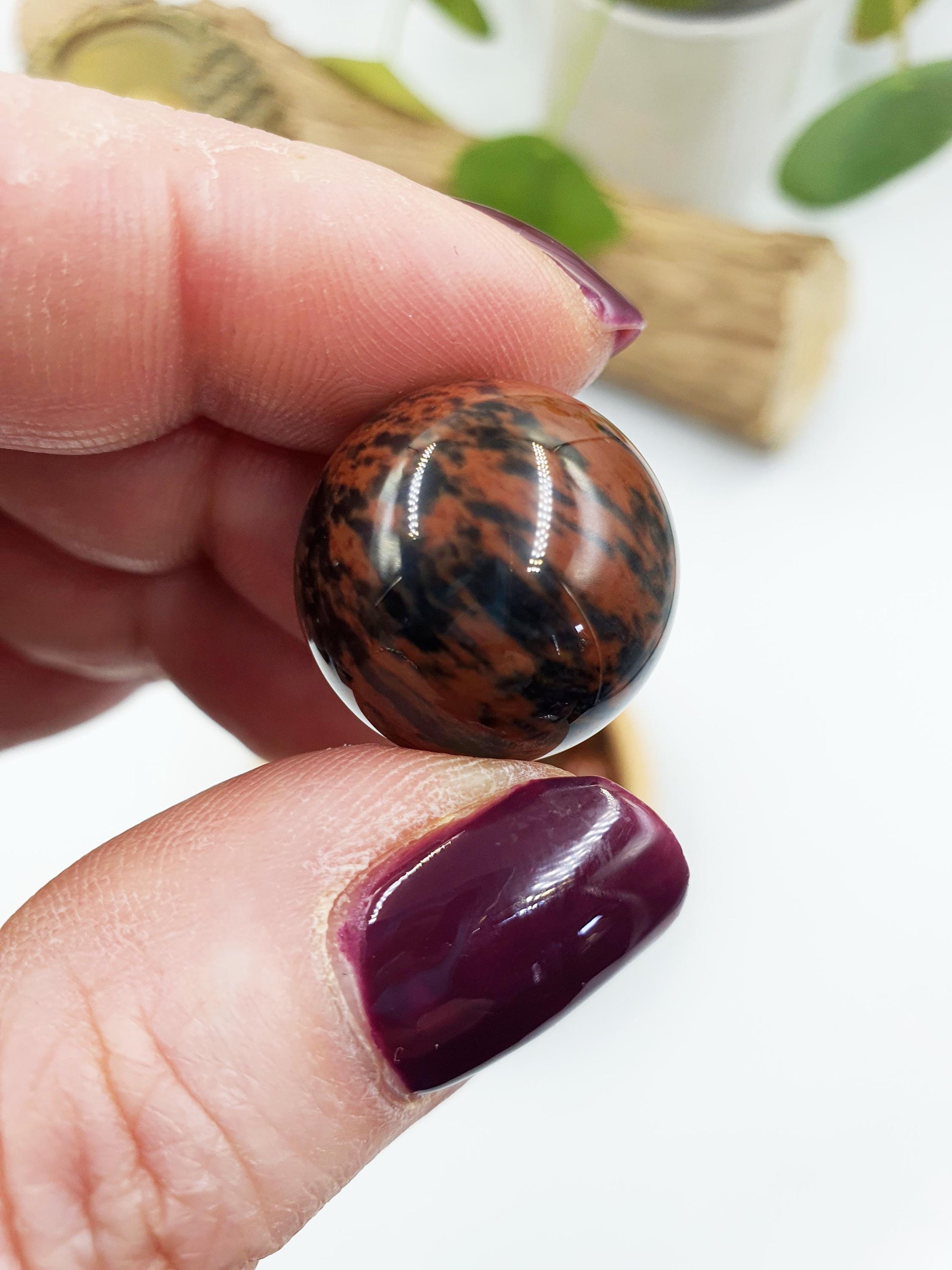 Mahogany Obsidian Mini Sphere