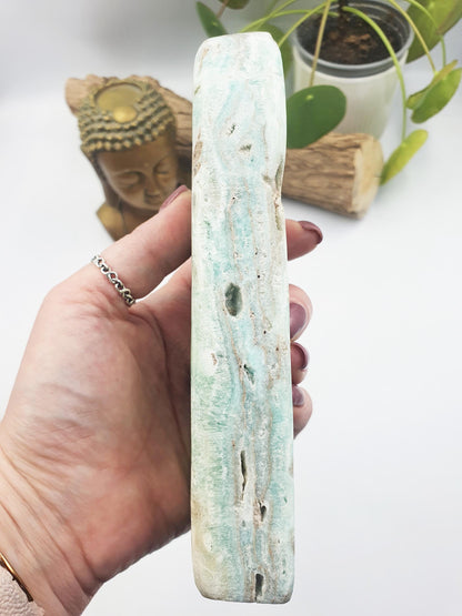 Large Blue Aragonite Freefrom