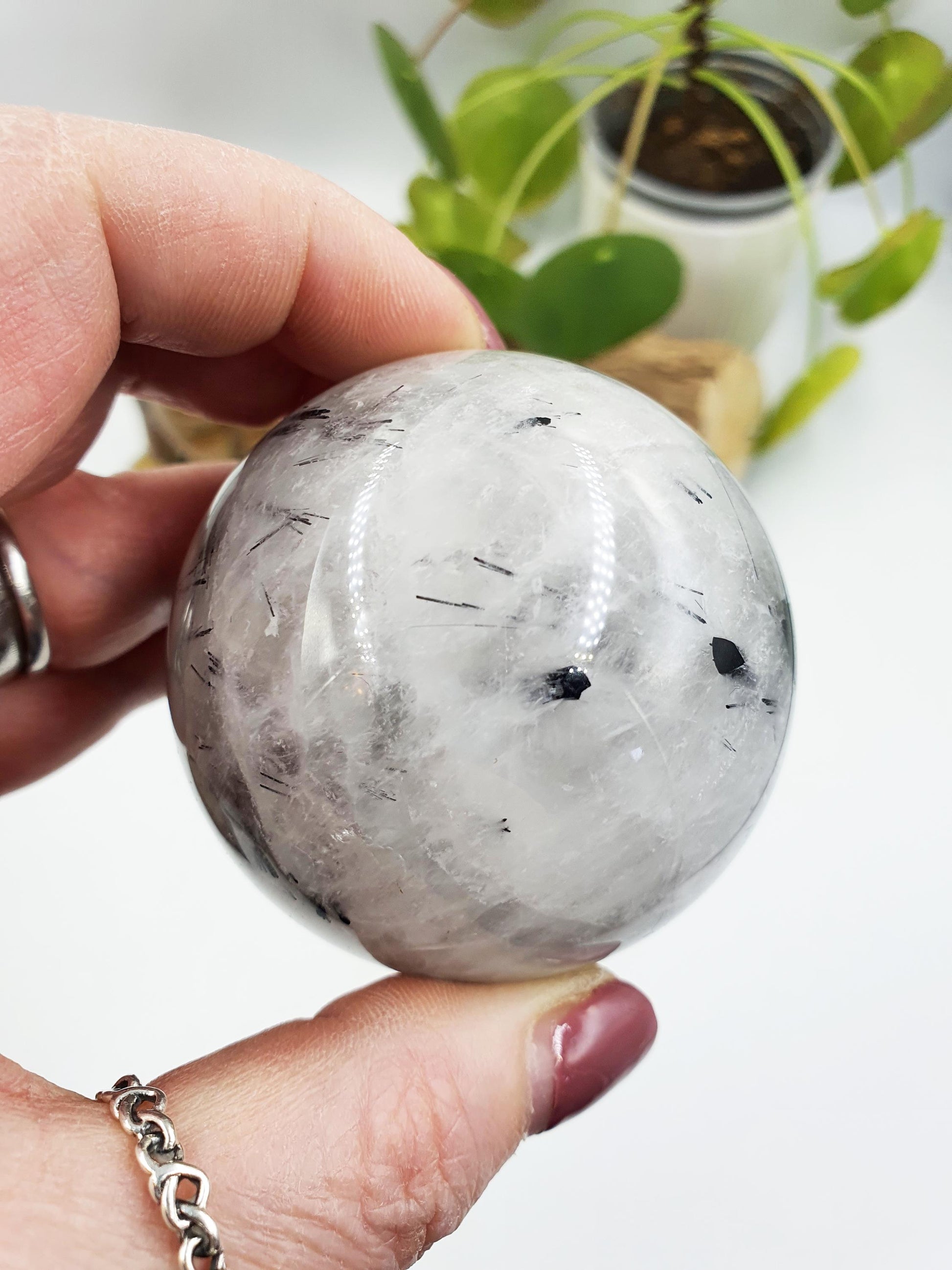 Rutilated Quartz Sphere