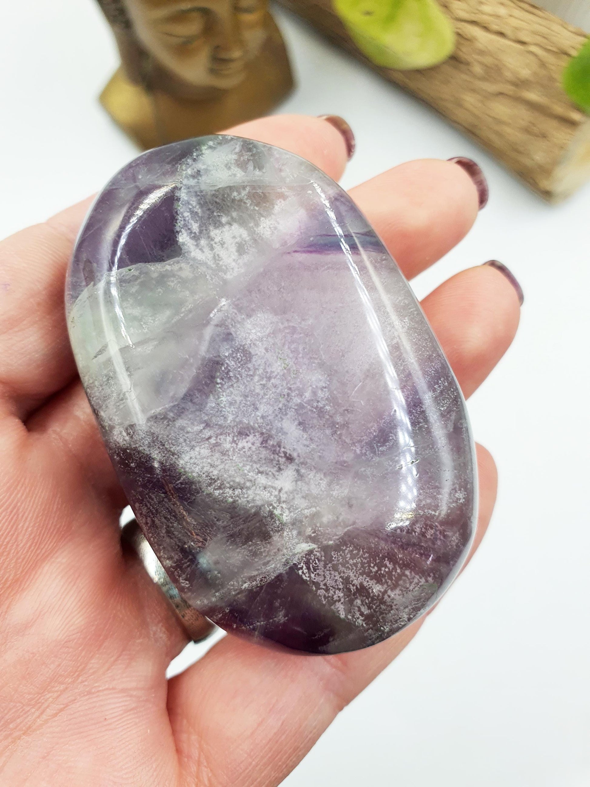Large Flashy Fluorite Palm