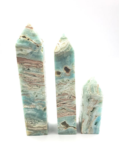 Blue Aragonite Tower