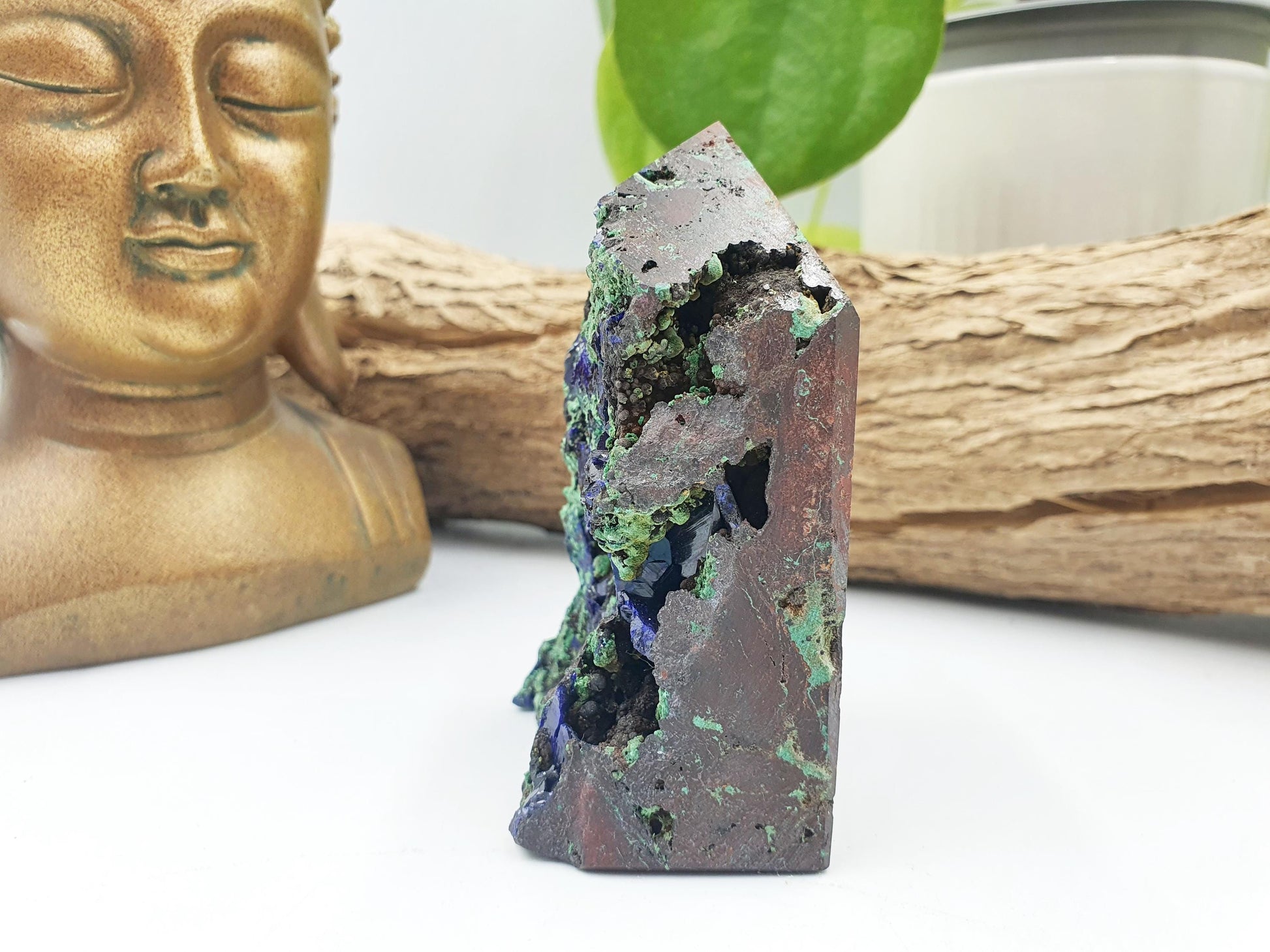 Large Sparkly Raw Azurite Tower
