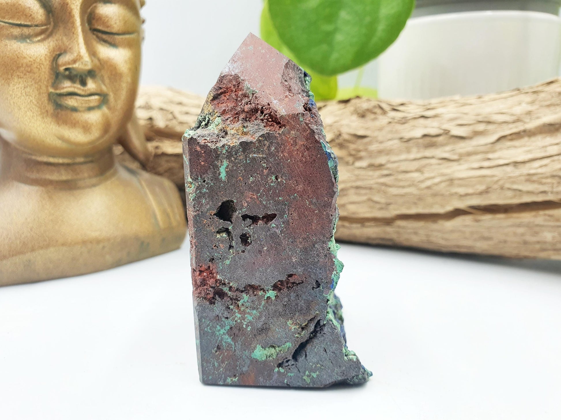 Large Sparkly Raw Azurite Tower