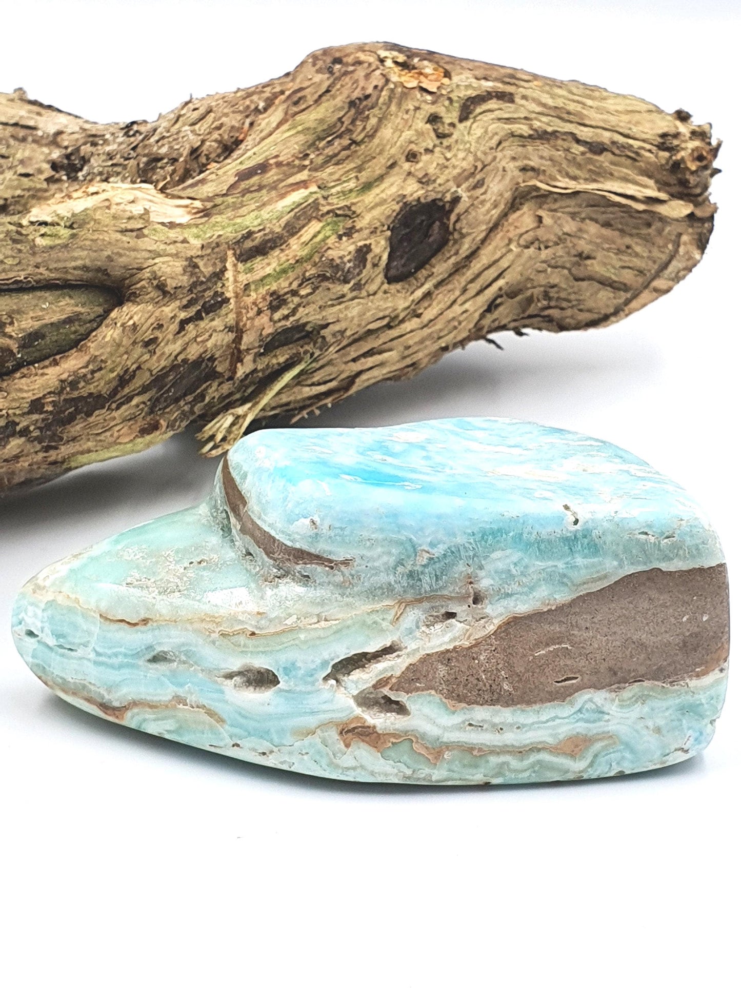 Blue Aragonite Freefrom - 268 grams