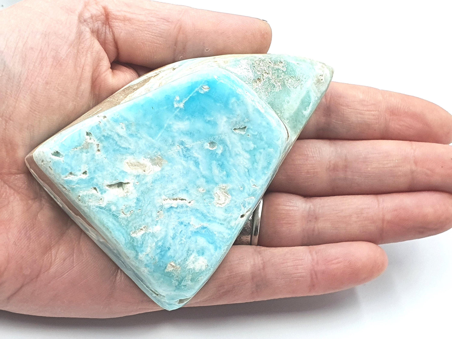 Blue Aragonite Freefrom - 268 grams