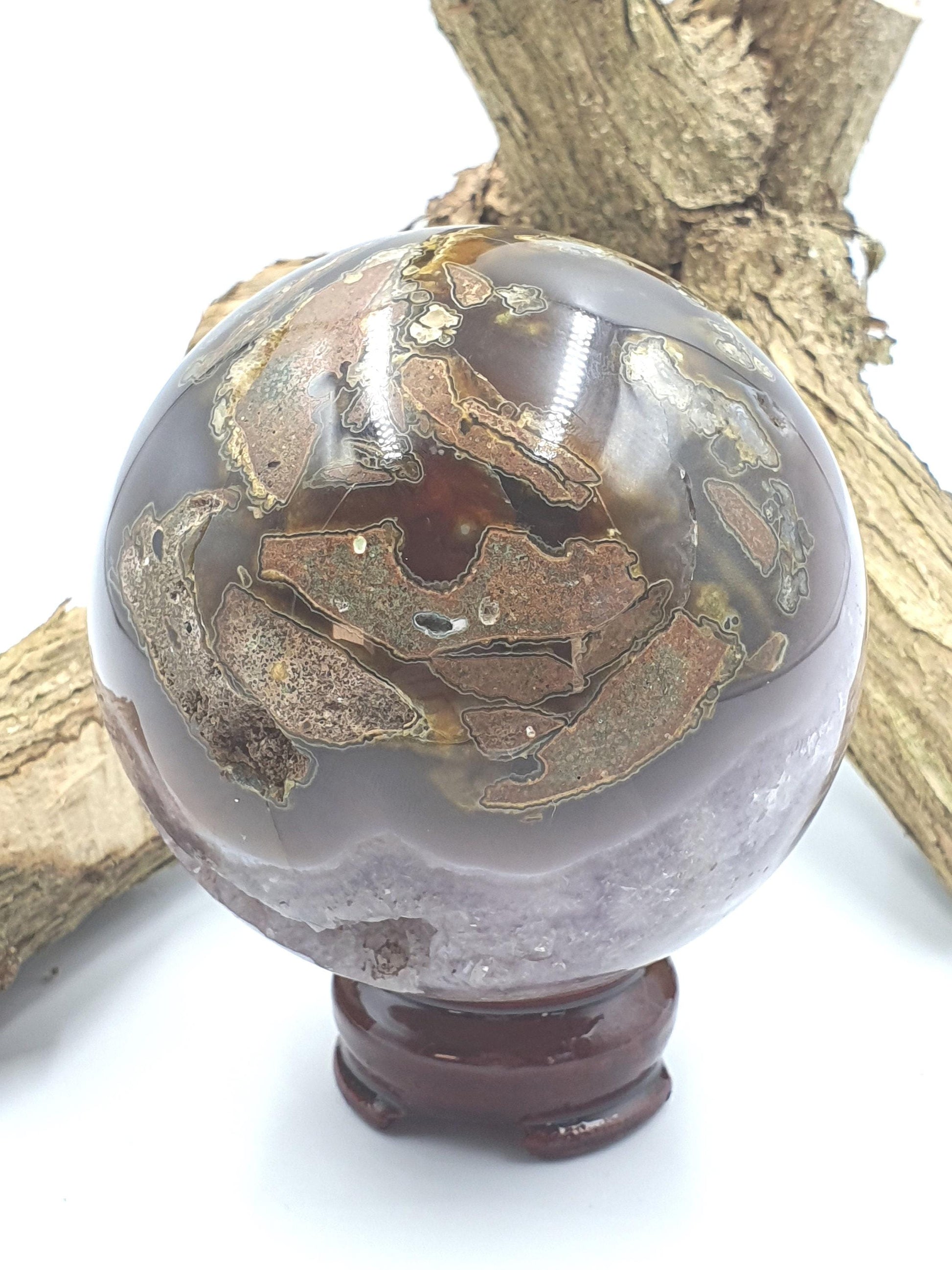 Large Drusy Agate Sphere