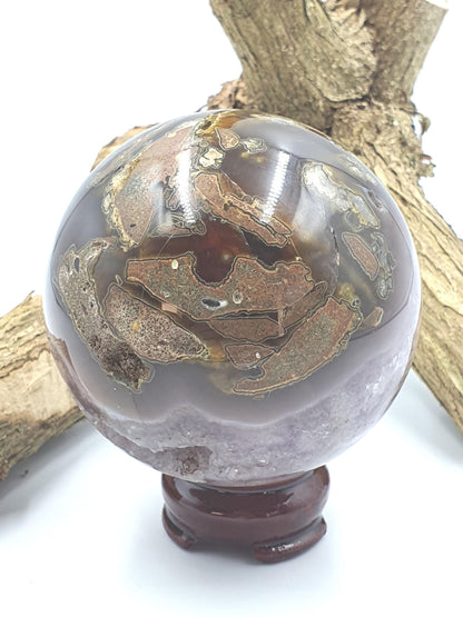 Large Drusy Agate Sphere