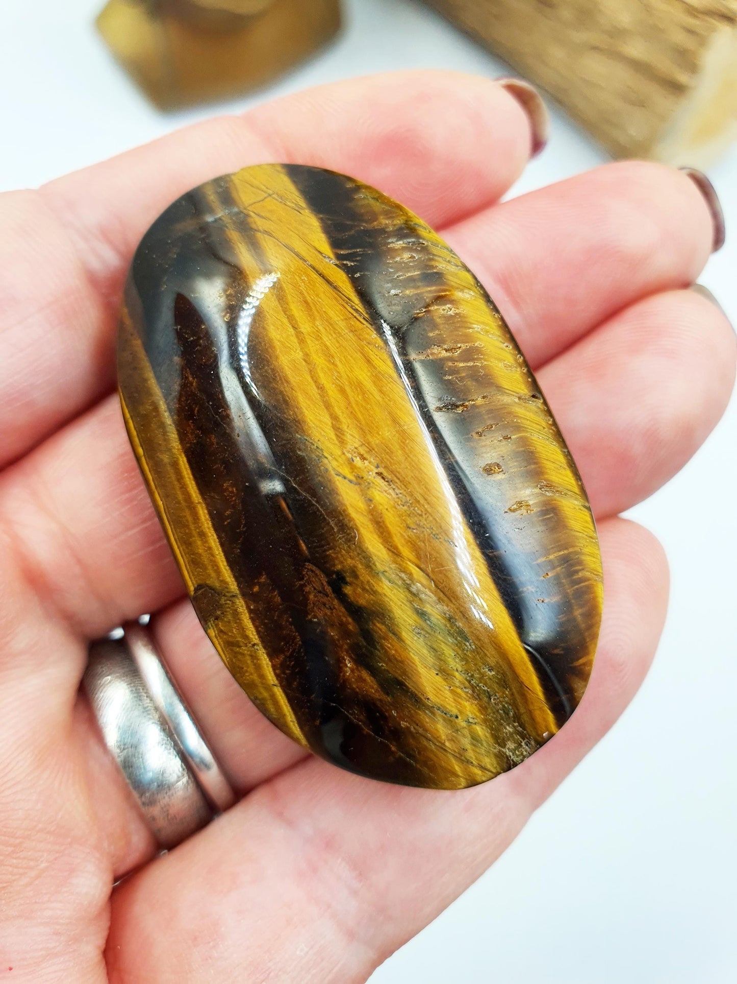 Flashy Yellow Tigers Eye Palm