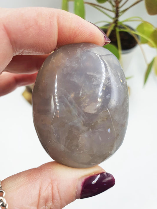 Blue Rose Quartz Palm