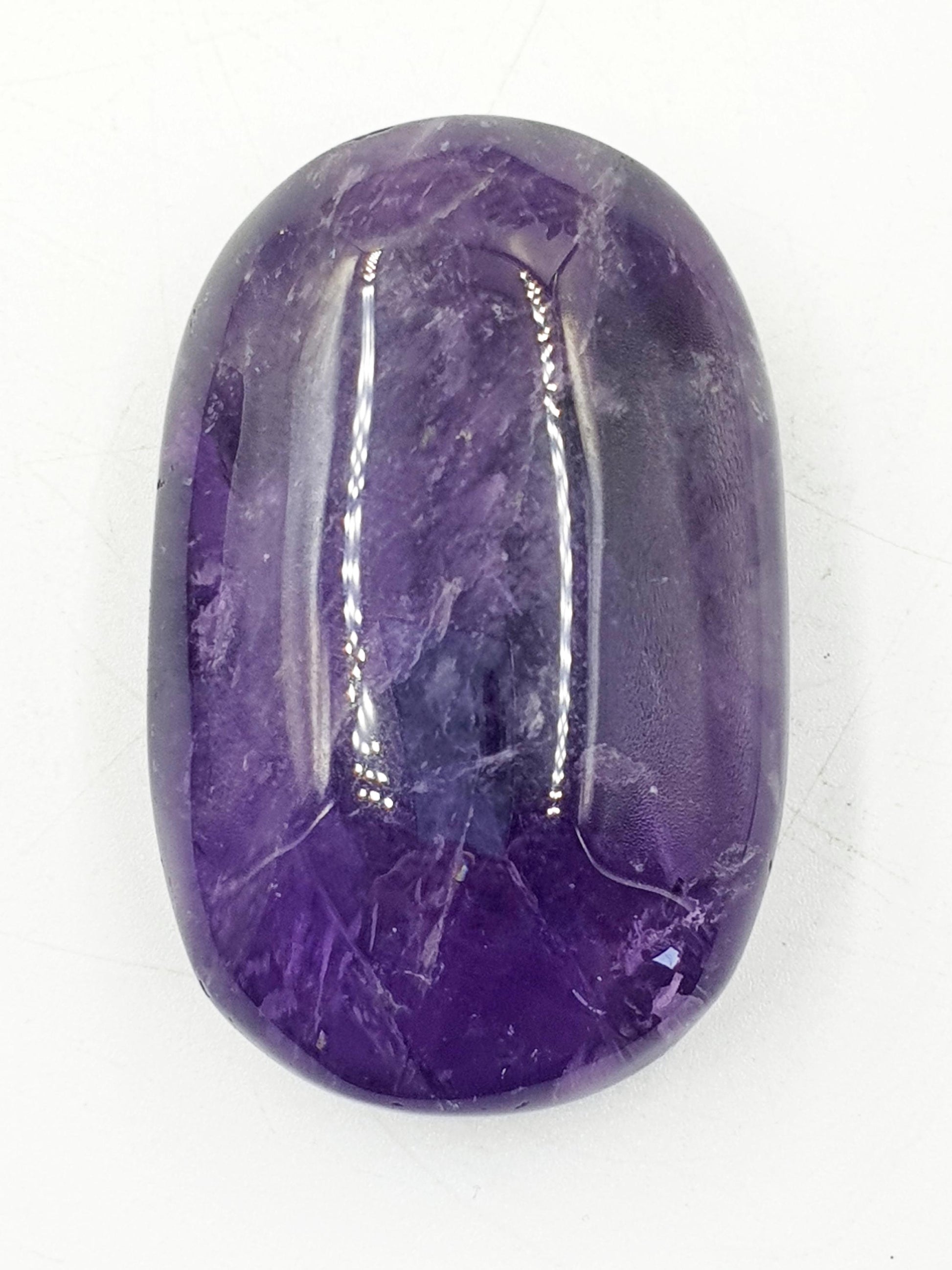 Sparkly Amethyst Palm / Amethyst Palm Stone / Reiki Crystal Palm / Meditation Palm - 80g