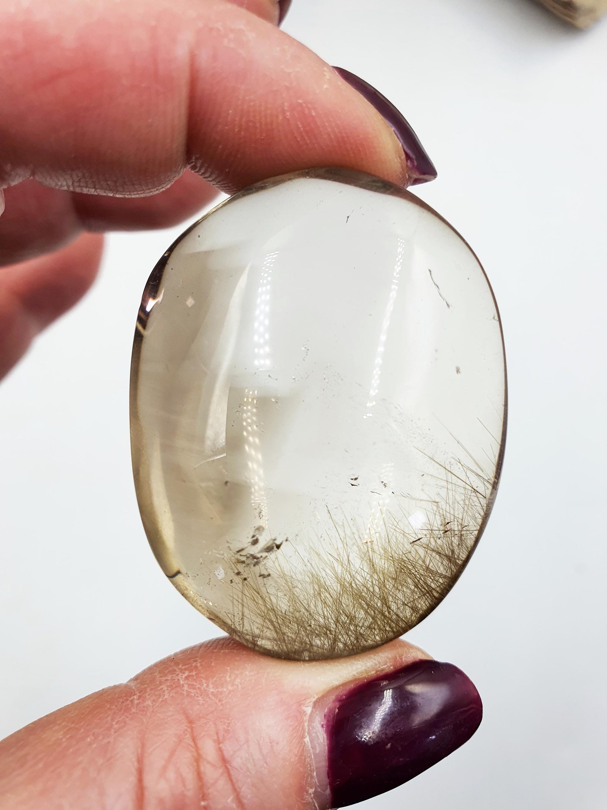 High Quality Golden Rutile Quartz Palm