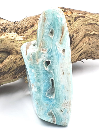 Blue Aragonite Freefrom - 268 grams