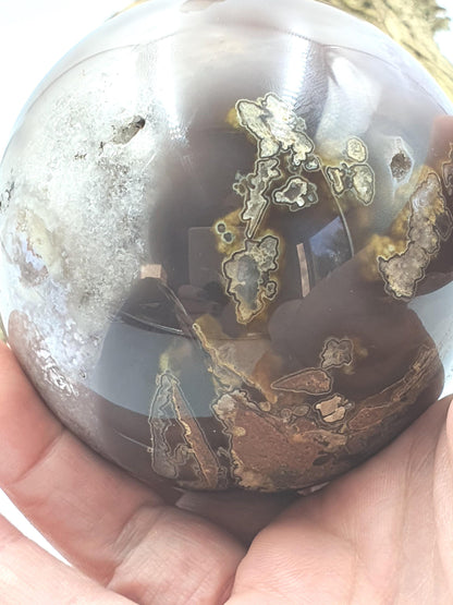 Large Drusy Agate Sphere