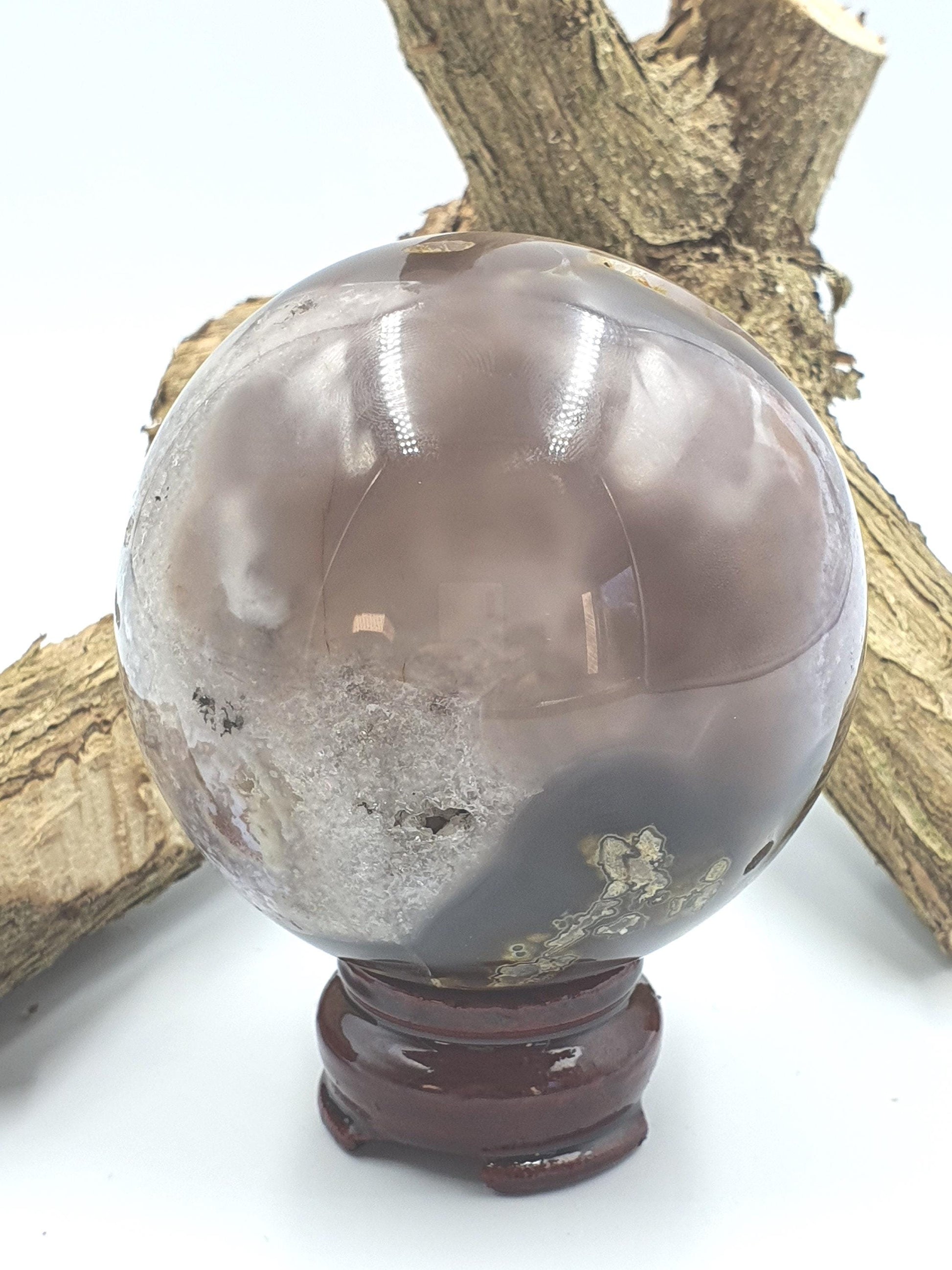 Large Drusy Agate Sphere