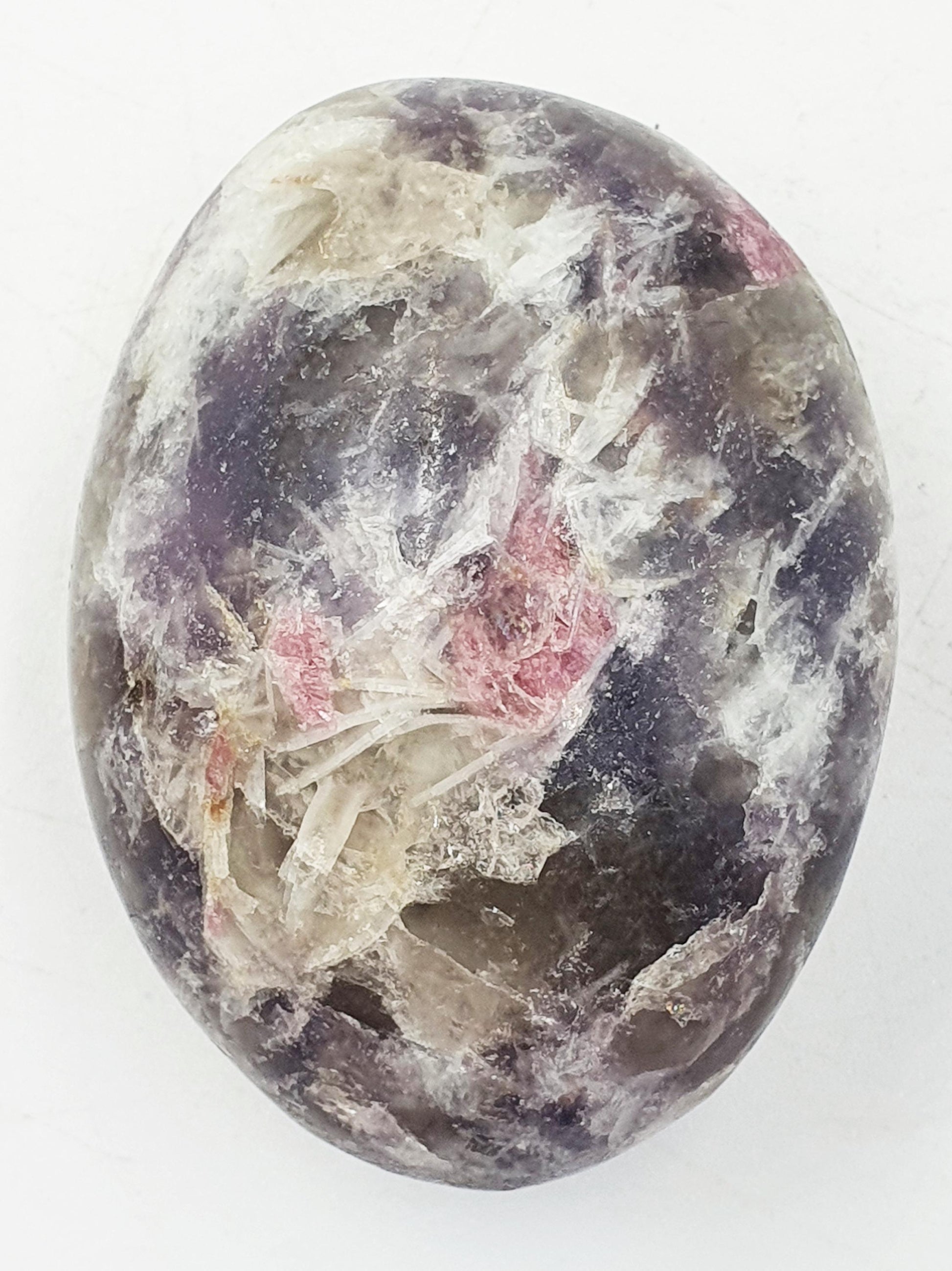 Large Unicorn Stone Palm / Unicorn Palm Stone / Pegmatite Palm / Pocket Crystal / Meditation Palm / Reiki Crystal Palm - 110g