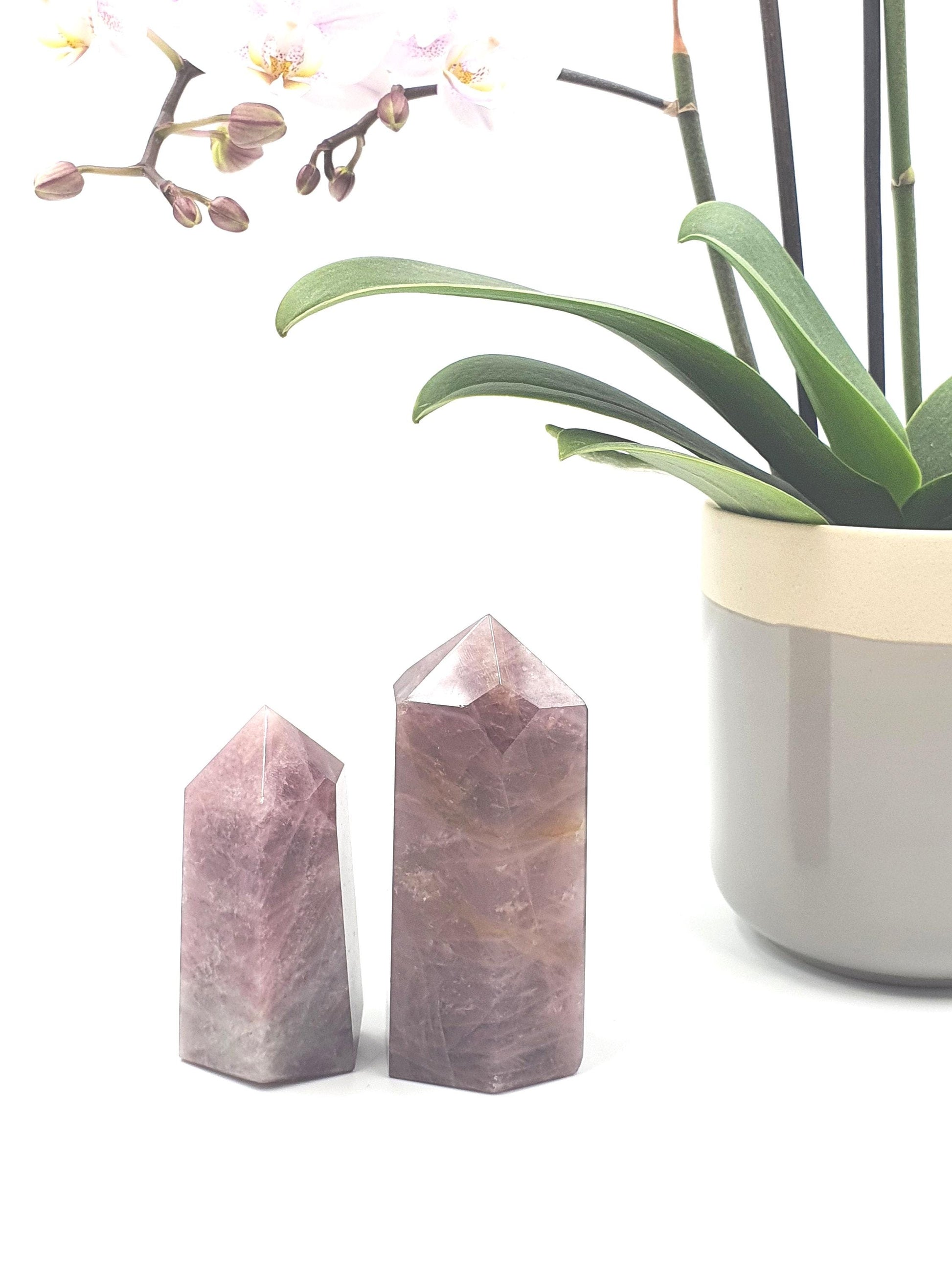 Dark Rose Quartz Tower/Large/up to 246 grams