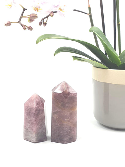 Dark Rose Quartz Tower/Large/up to 246 grams