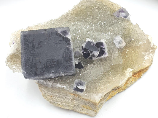 Purple Fluorite Cluster Specimen - 135g