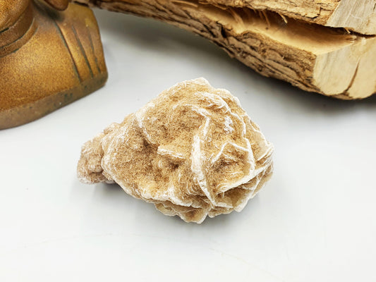 Large Desert Rose Specimen / Desert Rose Cluster / Gypsum / Raw Desert Road Mineral - 130g