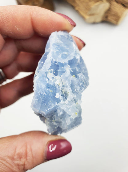 Stunning Raw Celestite / Raw Celestite Specimen / Sparkly Large Raw Celestite Piece / Celstite Chunk - 100g