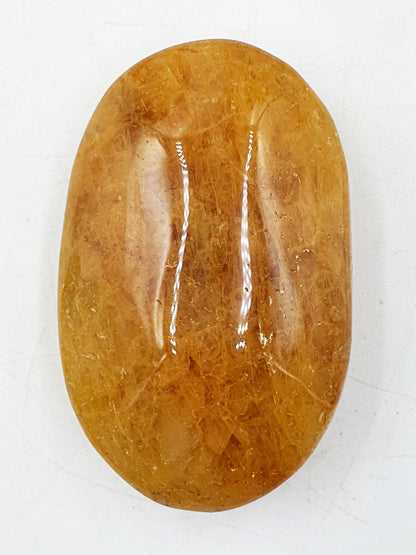 Beautiful Golden Healer Palm / Golden Healer Palm Stone / Hematoid Palm / Reiki Crystal Palm / Meditation Palm - 90g