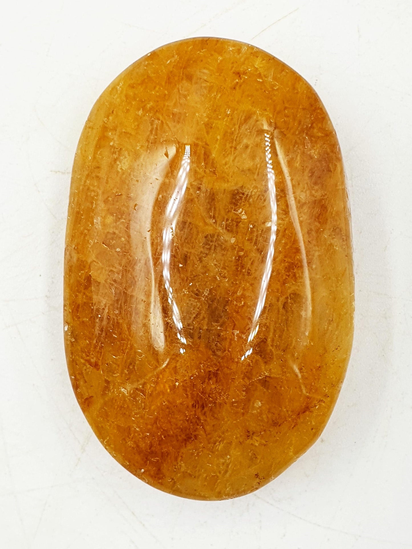 Beautiful Golden Healer Palm / Golden Healer Palm Stone / Hematoid Palm / Reiki Crystal Palm / Meditation Palm - 90g