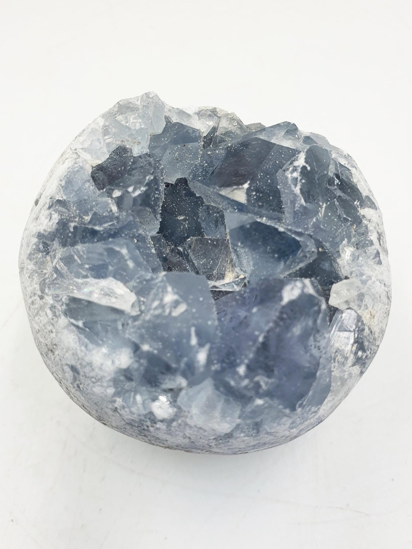 Large Raw Celestite / Raw spherical Celestite / Celestite Geode / Celestite Specimen - 230g