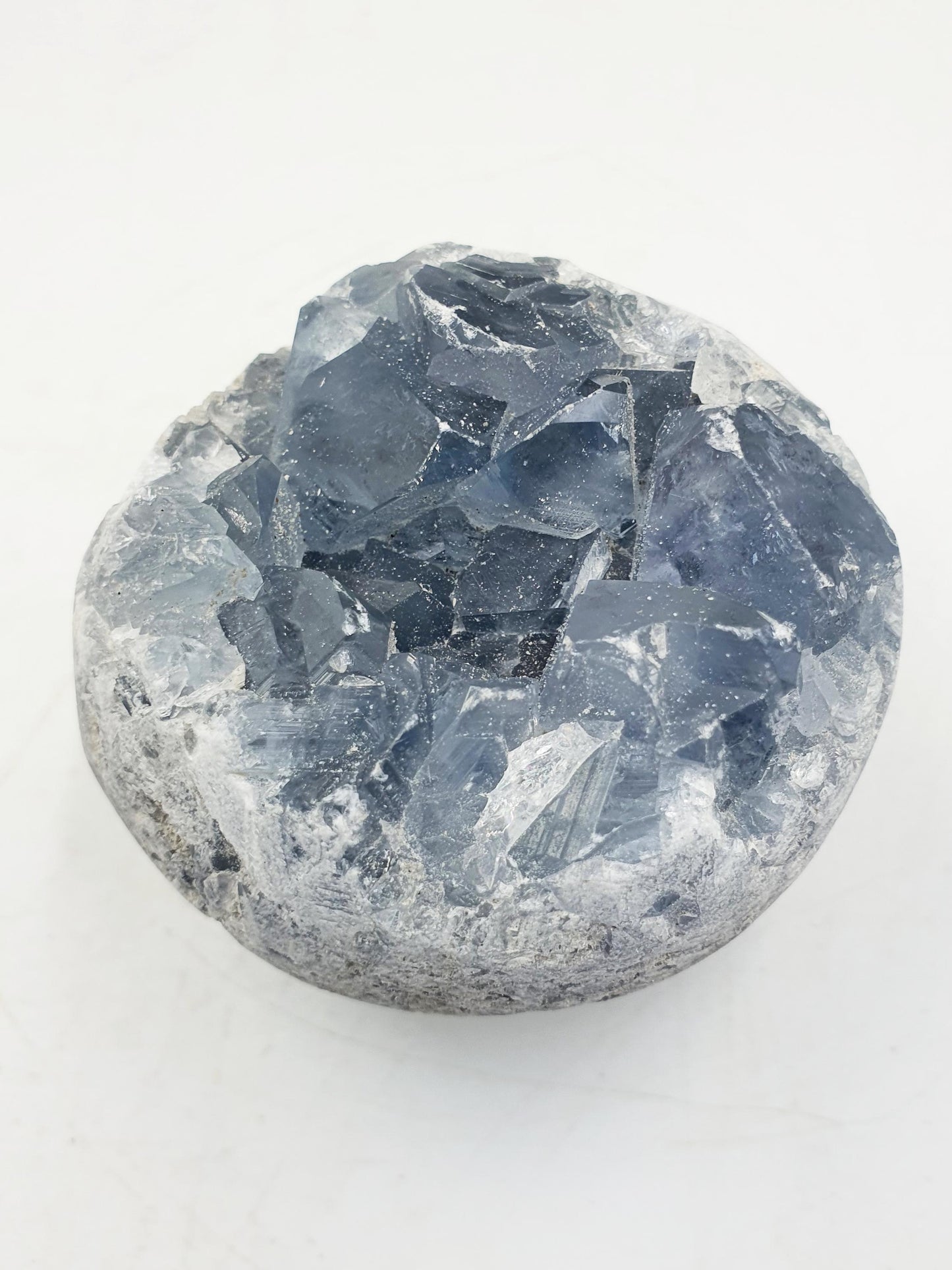 Large Raw Celestite / Raw spherical Celestite / Celestite Geode / Celestite Specimen - 230g