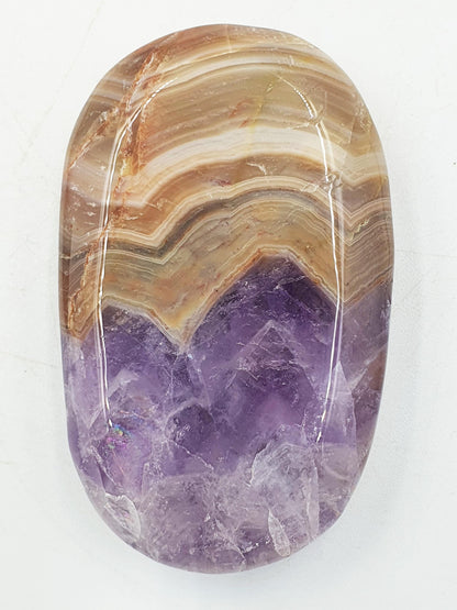 Beautiful Amethyst Agate Palm / Amethyst Agate Palm Stone / Amethyst Palm / Amethyst Agate / Reiki Crystal Palm - 65g