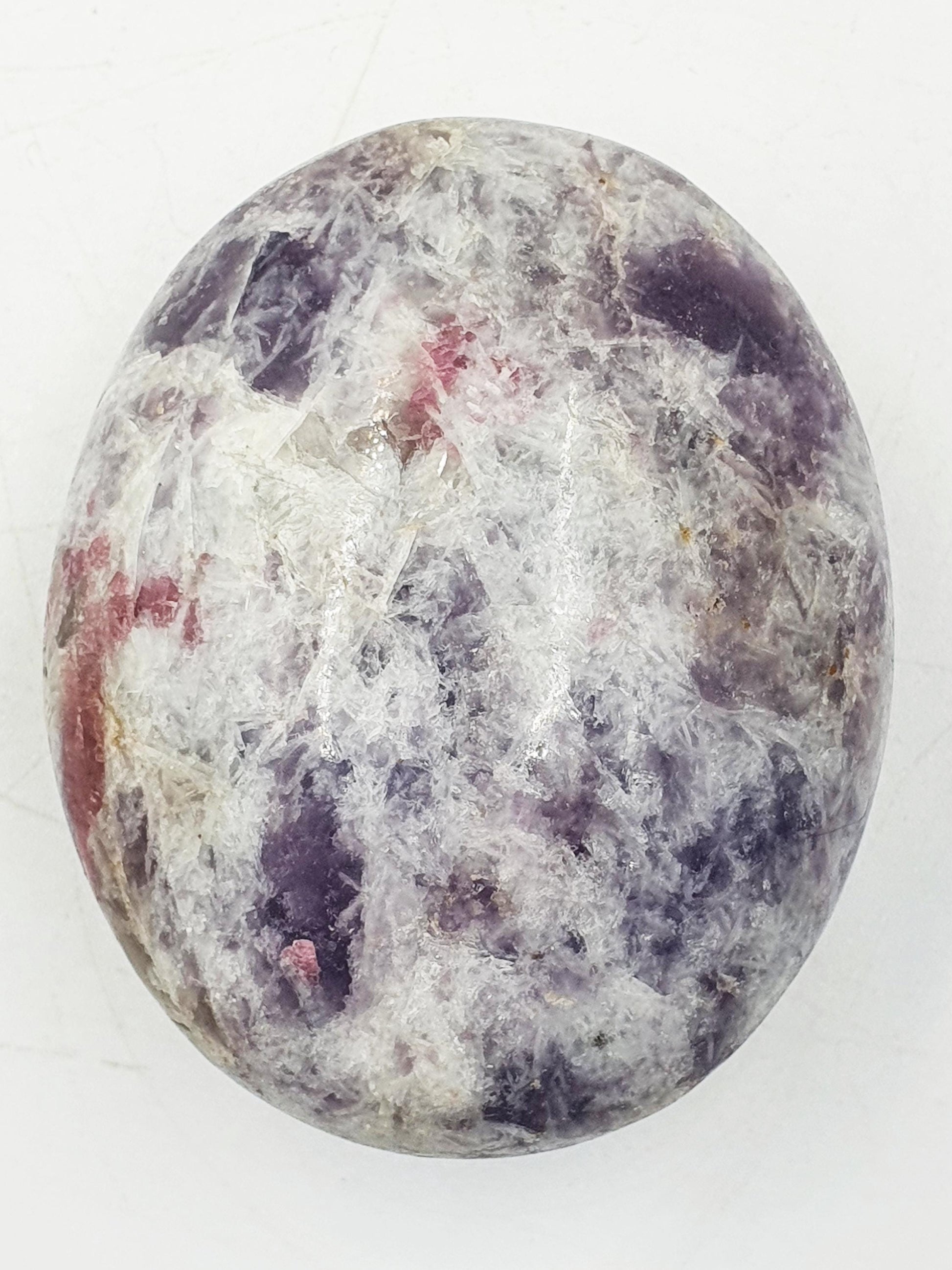Large Unicorn Stone Palm / Sparkly Unicorn Palm Stone / Pegmatite Palm / Pocket Crystal / Meditation Palm / Reiki Crystal Palm - 125g