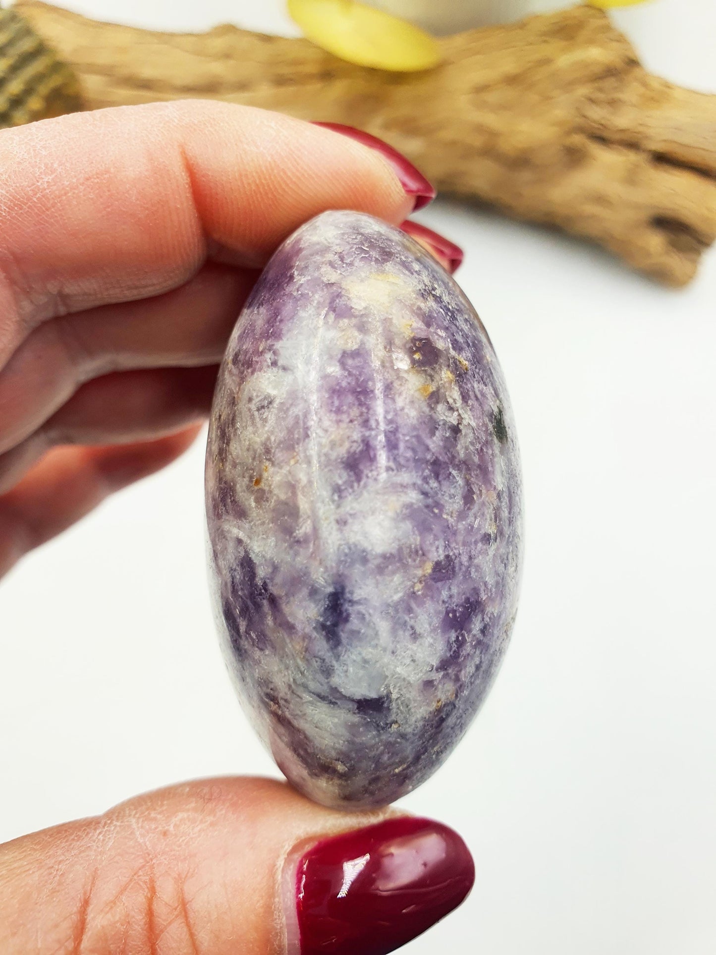 Large Unicorn Stone Palm / Sparkly Unicorn Palm Stone / Pegmatite Palm / Pocket Crystal / Meditation Palm / Reiki Crystal Palm - 125g