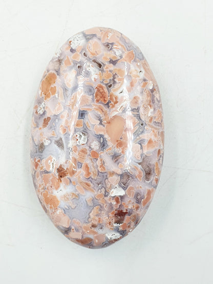 Beautiful Pink Agate Palm / Pink Agate Palm Stone / Pocket Crystal / Agate Palm / Meditation Palm - 80g