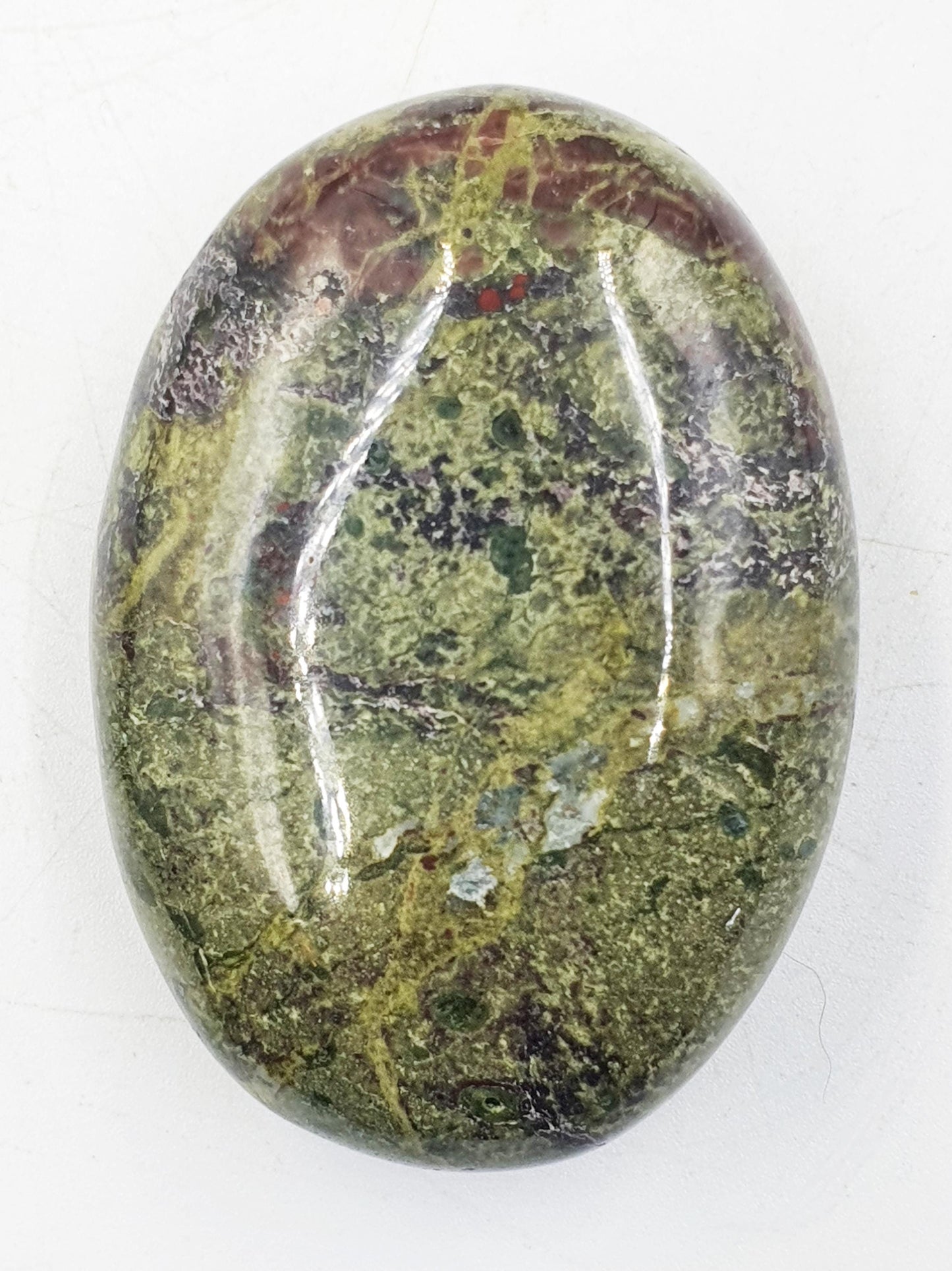 Dragon's Blood Palm / Dragon Blood Palm Stone / Dragon Blood Meditation Palm / Reiki Crystal Palm - 115g