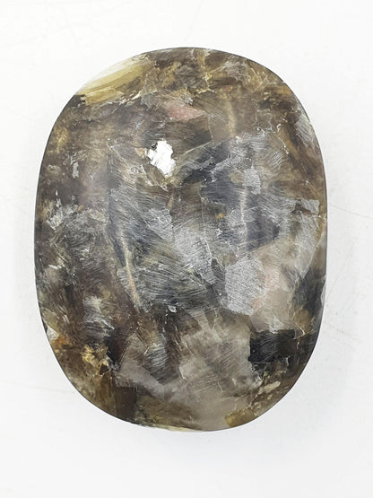 Muscovite (Golden Mica) Palm / Muscovite (Golden Mica) Palmstone / Golden Lepidolite Palm / Meditation Palm - 90g