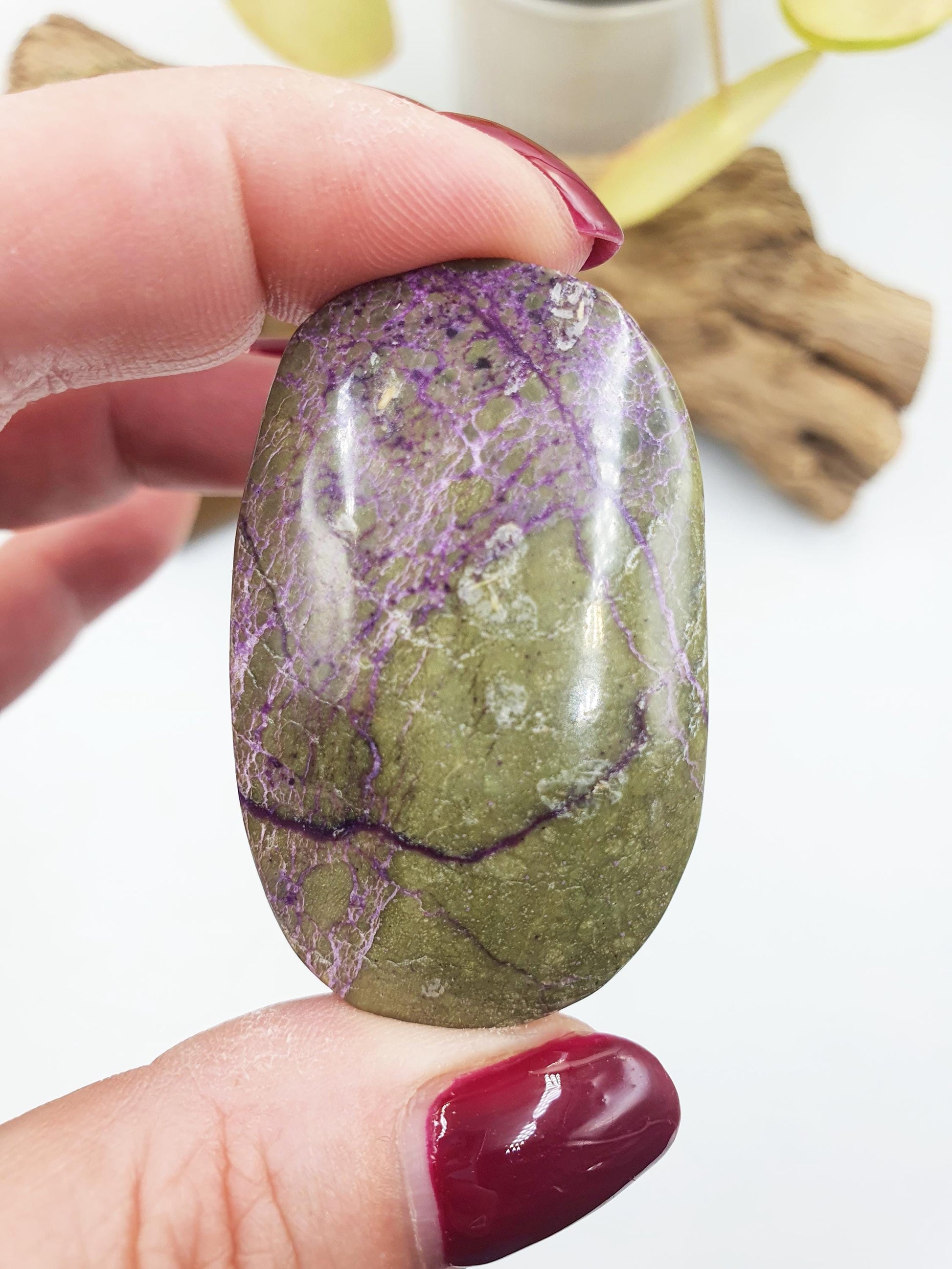 Little Stunning Atlantisite Palm / Atlantisite Palm Stone / Collectors Crystal Palm / Reiki Crystal Palm / Meditation Stone - 30g